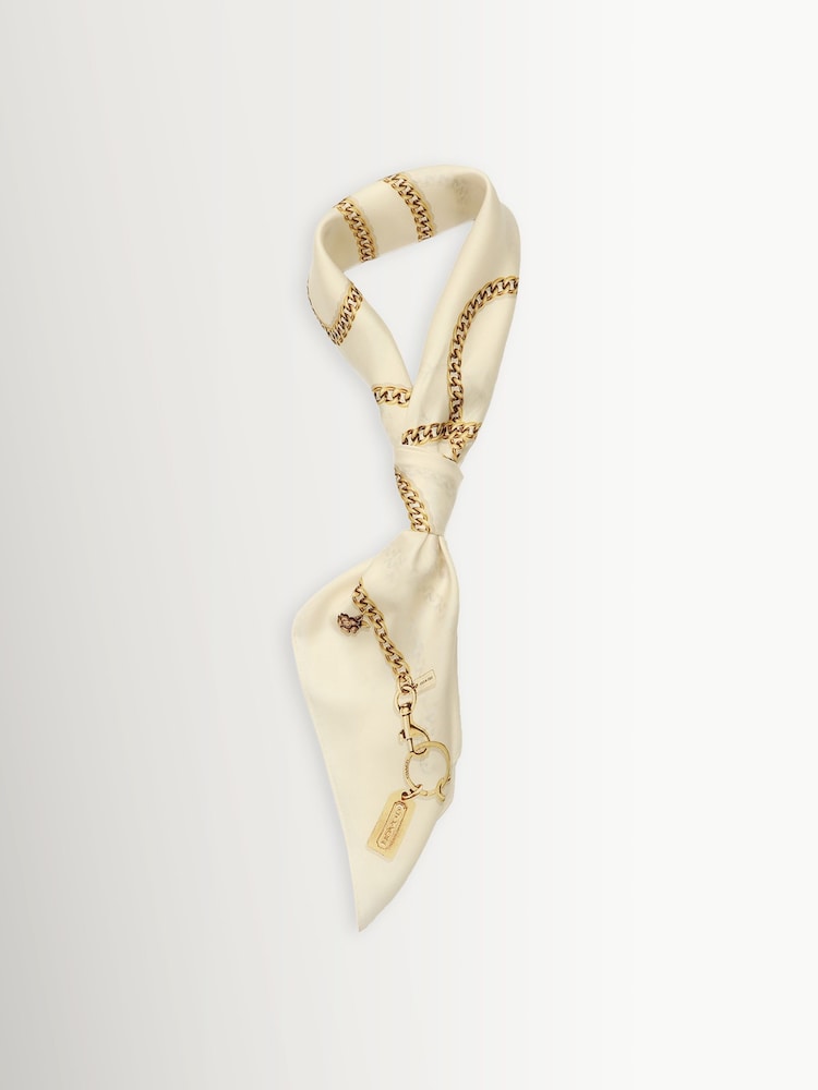 COACH White Charms Printed Silk Square Scarve - Image 2 of 4