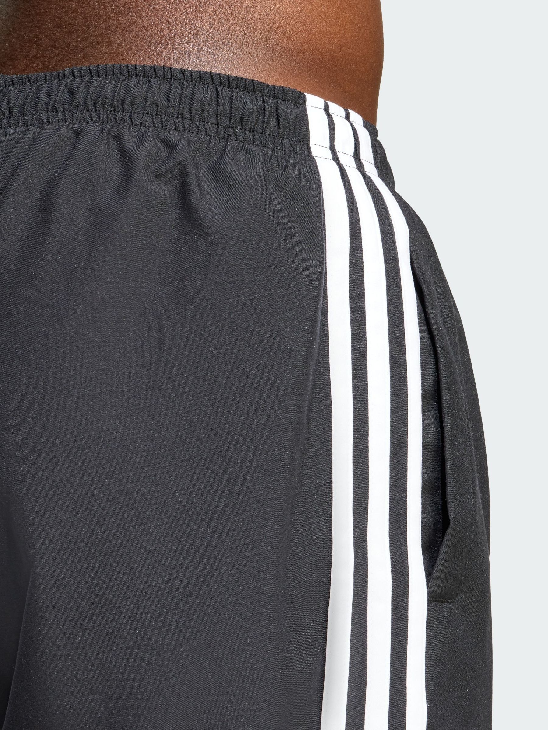 SWIM③ Buy adidas Originals Black Adicolour 3-Stripes 8-Inch Swim Shorts