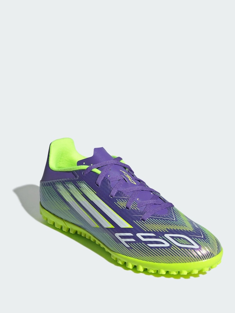 adidas Purple F50 Club Turf Boots - Image 1 of 4