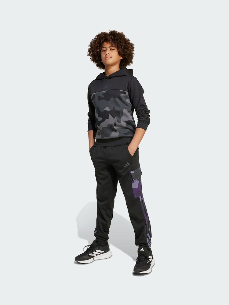 adidas Black Seasonal Essentials Camo French Terry Cargo Joggers - Image 1 of 5 adidas Black Seasonal Essentials Camo French Terry Cargo Joggers - Image 1 of 5