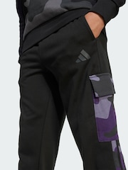 adidas Black Seasonal Essentials Camo French Terry Cargo Joggers - Image 4 of 5