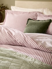 Yard Rose Hebden Striped Cotton Duvet Cover and Pillowcase Set - Image 2 of 4