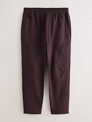 Burgundy Red Dry Tech Slim Fit Stretch Utility Cargo Trousers - Image 6 of 9