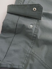 Grey Regular Tapered Fit Cotton Stretch Cargo Trousers - Image 11 of 12
