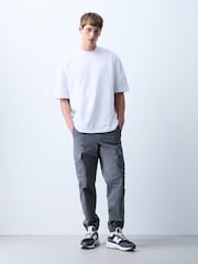 Berde - Cotton Stretch Cargo Pantalon - Larawan 2 ng 7