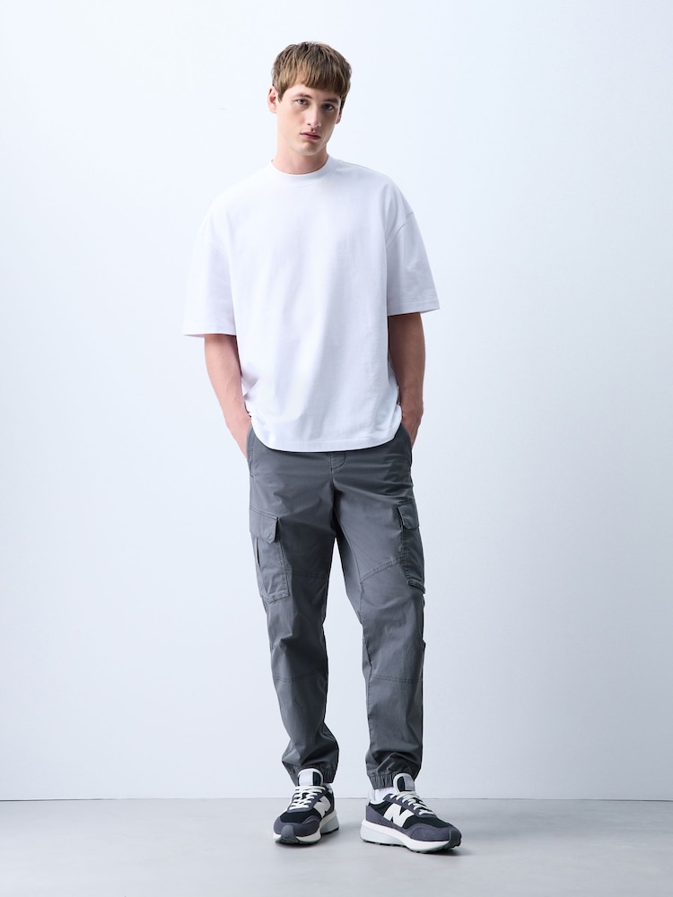 Berde - Cotton Stretch Cargo Pantalon - Larawan 2 ng 7