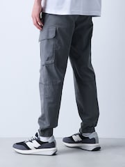 Berde - Cotton Stretch Cargo Pantalon - Larawan 3 ng 7