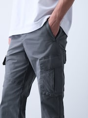 Berde - Cotton Stretch Cargo Pantalon - Larawan 4 ng 7