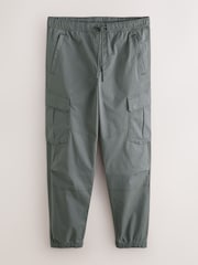Grey Regular Tapered Fit Cotton Stretch Cargo Trousers - Image 8 of 12