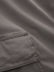 Neutral Regular Tapered Fit Cotton Stretch Cargo Trousers - Image 9 of 11