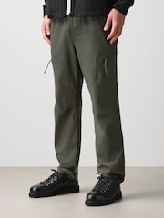 Khaki Green Dry Tech Slim Fit Stretch Utility Cargo Trousers - Image 1 of 9