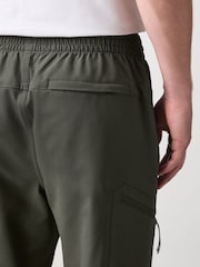 Khaki Green Dry Tech Slim Fit Stretch Utility Cargo Trousers - Image 5 of 9