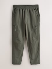 Khaki Green Dry Tech Slim Fit Stretch Utility Cargo Trousers - Image 6 of 9