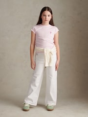 U.S. Polo Assn Pink Double Horsemen Cap Sleeve T-Shirt - Image 3 of 4