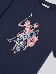 Рожевий - U.S. Polo Assn Patchwork Top & Shorts Set - Image 10 of 11