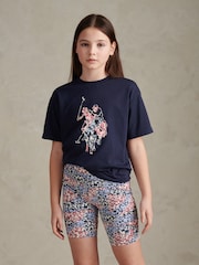 U.S. Polo Assn Pink Patchwork Top & Shorts Set - Image 3 of 6