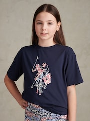 U.S. Polo Assn Pink Patchwork Top & Shorts Set - Image 5 of 6