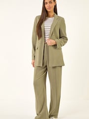 Roman Green Linen Mix Blazer - Image 2 of 5