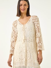 Roman Crochet Tie Tunic - Bild 2 von 5