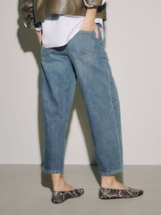 Dark Blue Ankle Straight Jeans - Image 3 of 7