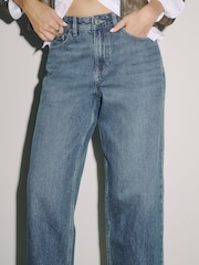 Dark Blue Ankle Straight Jeans - Image 4 of 7