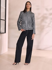 Washed Black N. Premium High Rise City Wide Leg Jeans - Image 1 of 10