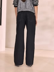 Washed Black N. Premium High Rise City Wide Leg Jeans - Image 3 of 10