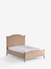 Laura Ashley Hundon Chenille Dusty Rose Pink Harlaston Bed Frame - Image 6 of 6