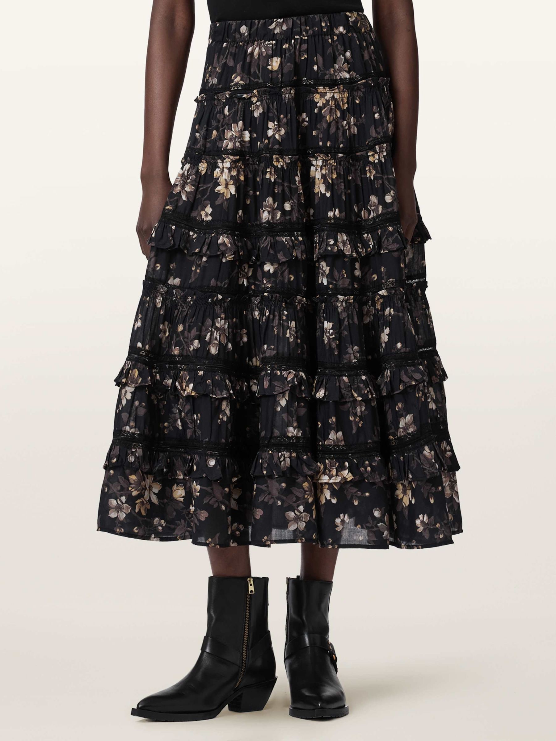 All Saints Women's Black Allsaints Talia Skirt