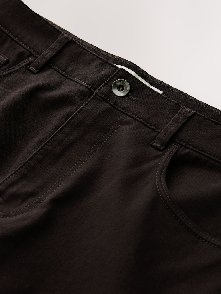 Dark Purple Slim Fit 5 Pocket Soft Touch Trousers - Image 2 of 3 Dark Purple Slim Fit 5 Pocket Soft Touch Trousers - Image 2 of 3