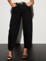 Black Barrel Leg Jeans - Image 2 of 8