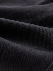 Black Mid Rise Relaxed Barrel Jeans - Image 7 of 7