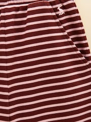 Joules Girls' Sophie Brown & Pink Rib Frill Trousers - Image 4 of 4