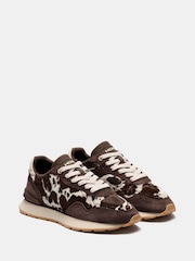 HOFF Brown City Cow Print Trainers - Image 2 of 6