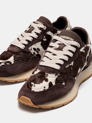 HOFF Brown City Cow Print Trainers - Image 3 of 6