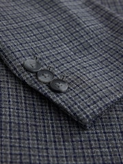 Grey Check Single Breasted Blazer - Image 2 of 3