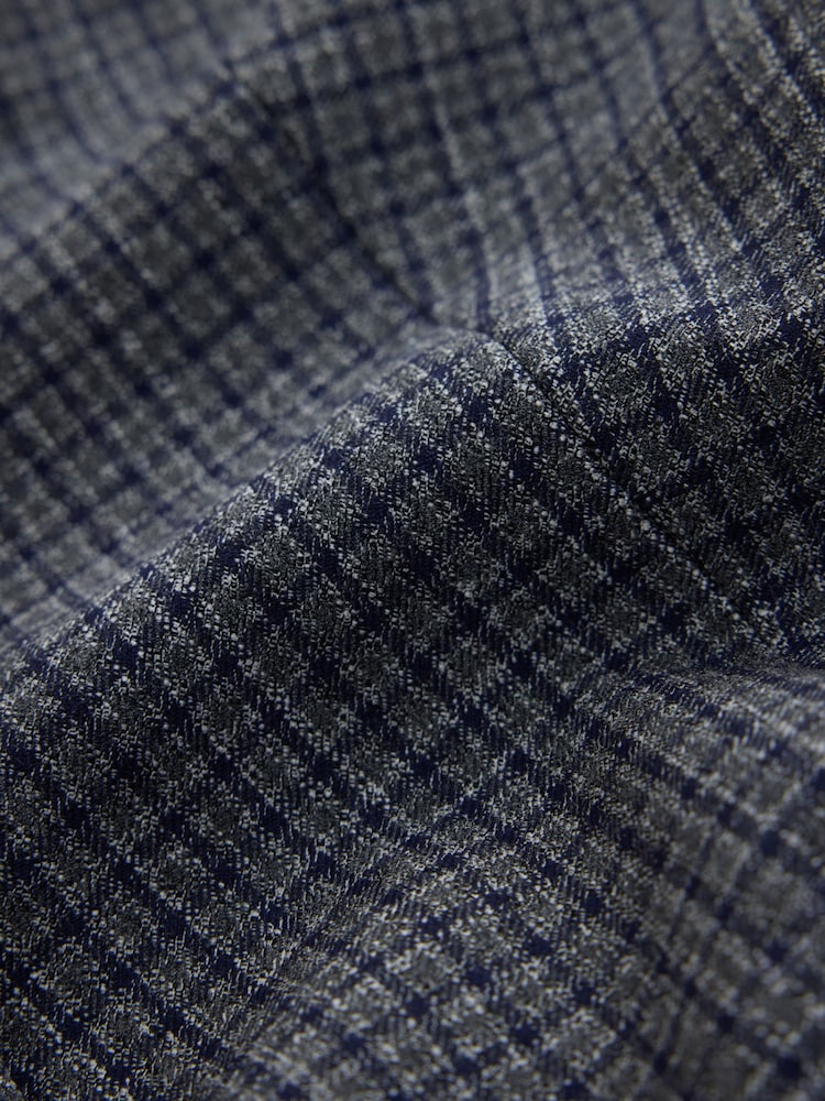 Grey Check Single Breasted Blazer - Image 3 of 3 Grey Check Single Breasted Blazer - Image 3 of 3