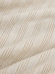Neutral Smart Quarter Zip Knitted Polo Shirt - Image 8 of 8