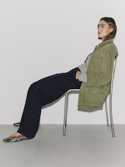 Noir - Mid Rise Utility Barrel Jeans - Image 3 sur 8