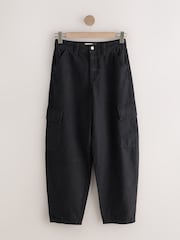 Noir - Mid Rise Utility Barrel Jeans - Image 6 sur 8