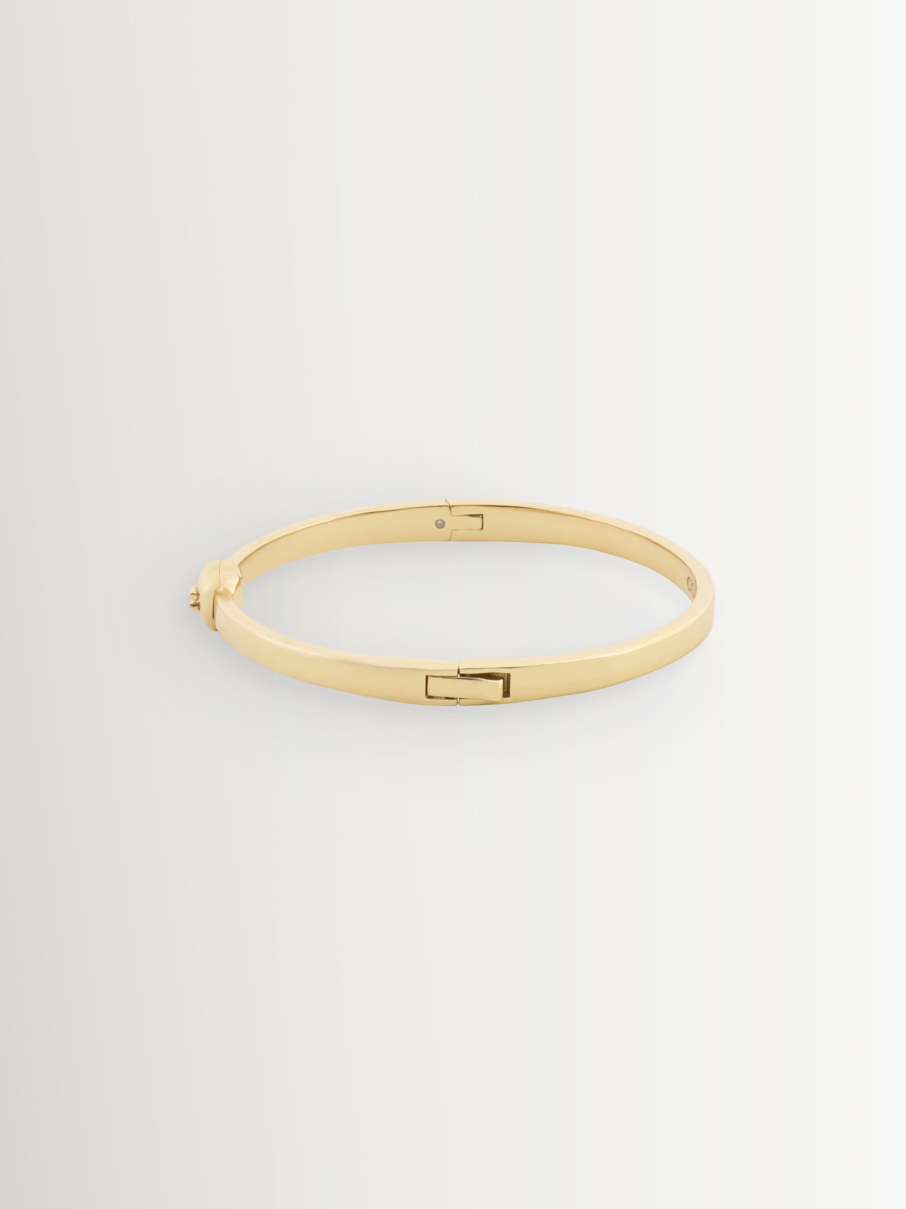 Buy COACH Gold Tone Signature C Heart Bangle Boxed Bracelet from