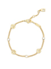 COACH Gold Tone Signature Tea Rose Strand Bracelet - Image 2 of 4