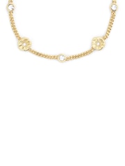 COACH Gold Tone Signature Tea Rose Strand Bracelet - Image 4 of 4