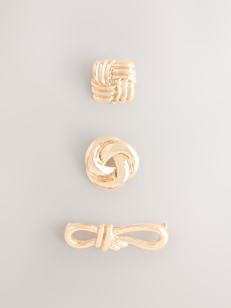 Gold Tone Heritage Brooches 3 Pack - Image 1 of 3 Gold Tone Heritage Brooches 3 Pack - Image 1 of 3