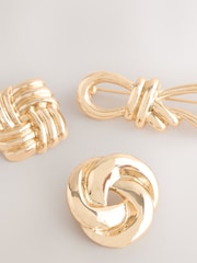 Gold Tone Heritage Brooches 3 Pack - Image 2 of 3
