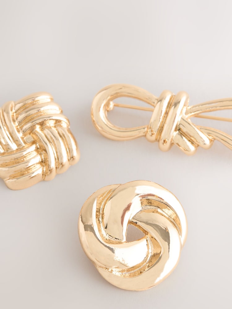 Gold Tone Heritage Brooches 3 Pack - Image 2 of 3 Gold Tone Heritage Brooches 3 Pack - Image 2 of 3