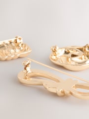 Gold Tone Heritage Brooches 3 Pack - Image 3 of 3
