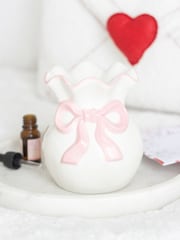 Something Different White And Pink Bow Oil Burner - Image 1 of 4