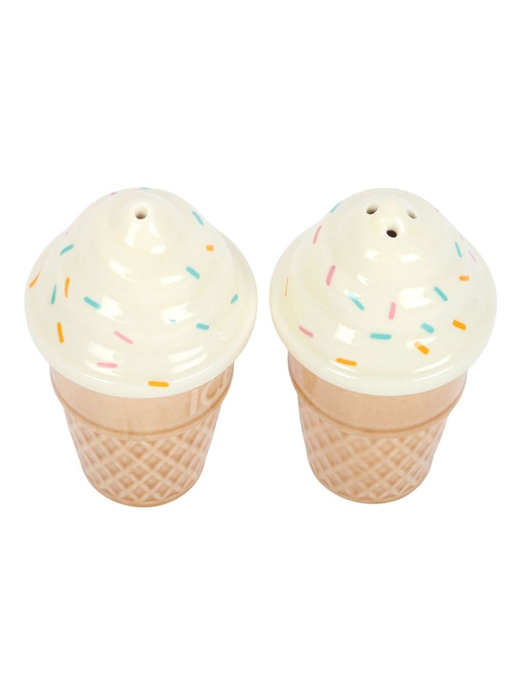 Something Different Brown Ice Cream Cone Salt and Pepper Shaker - Image 2 of 4