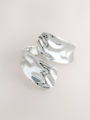Silver Tone Hammered Wrap Ring - Image 1 of 3